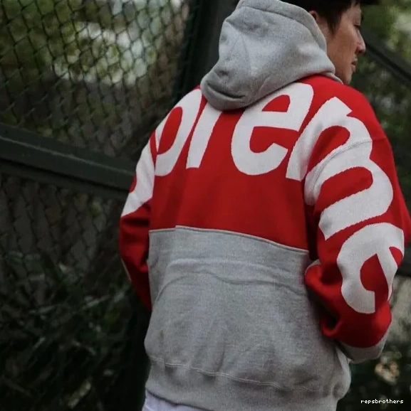 L JACQUARD BIG Big S SWEATSHIRT LOGO Sweatshirt Grey Hoodie HOODED LOGO XL Back M Black 0706